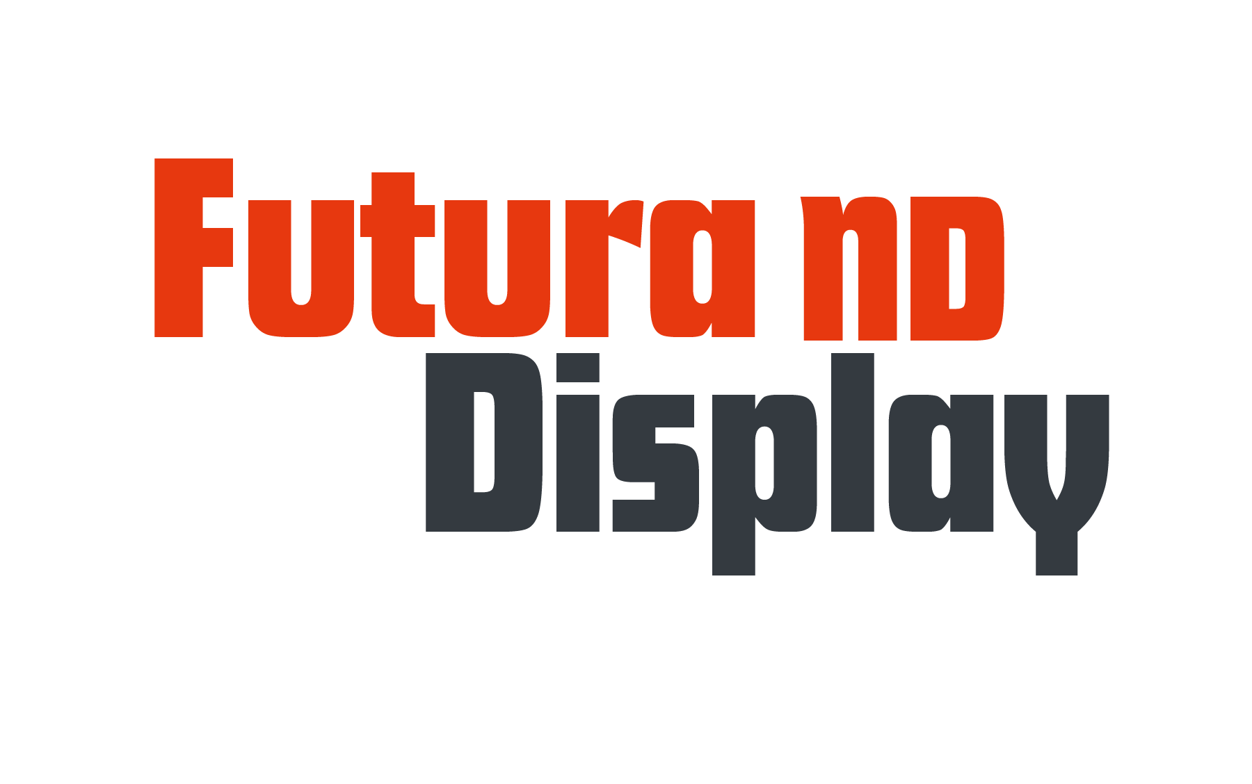 Futura ND Display - Bauer Types